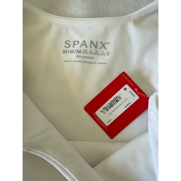 Spanx Square Neck Active Dress NWT size Medium WHITE - Picture 7 of 7